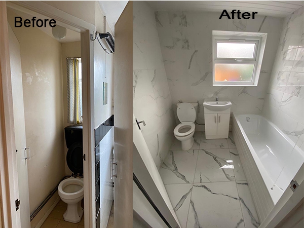 Toilet Fittings and Tiling